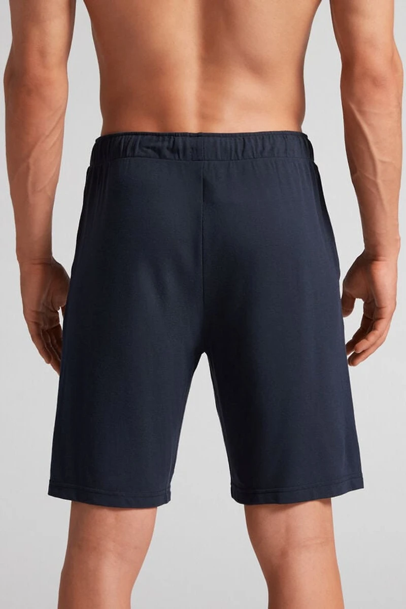 Modal and Silk Piqué Shorts