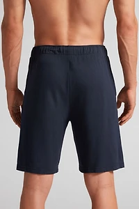 Modal and Silk Piqué Shorts