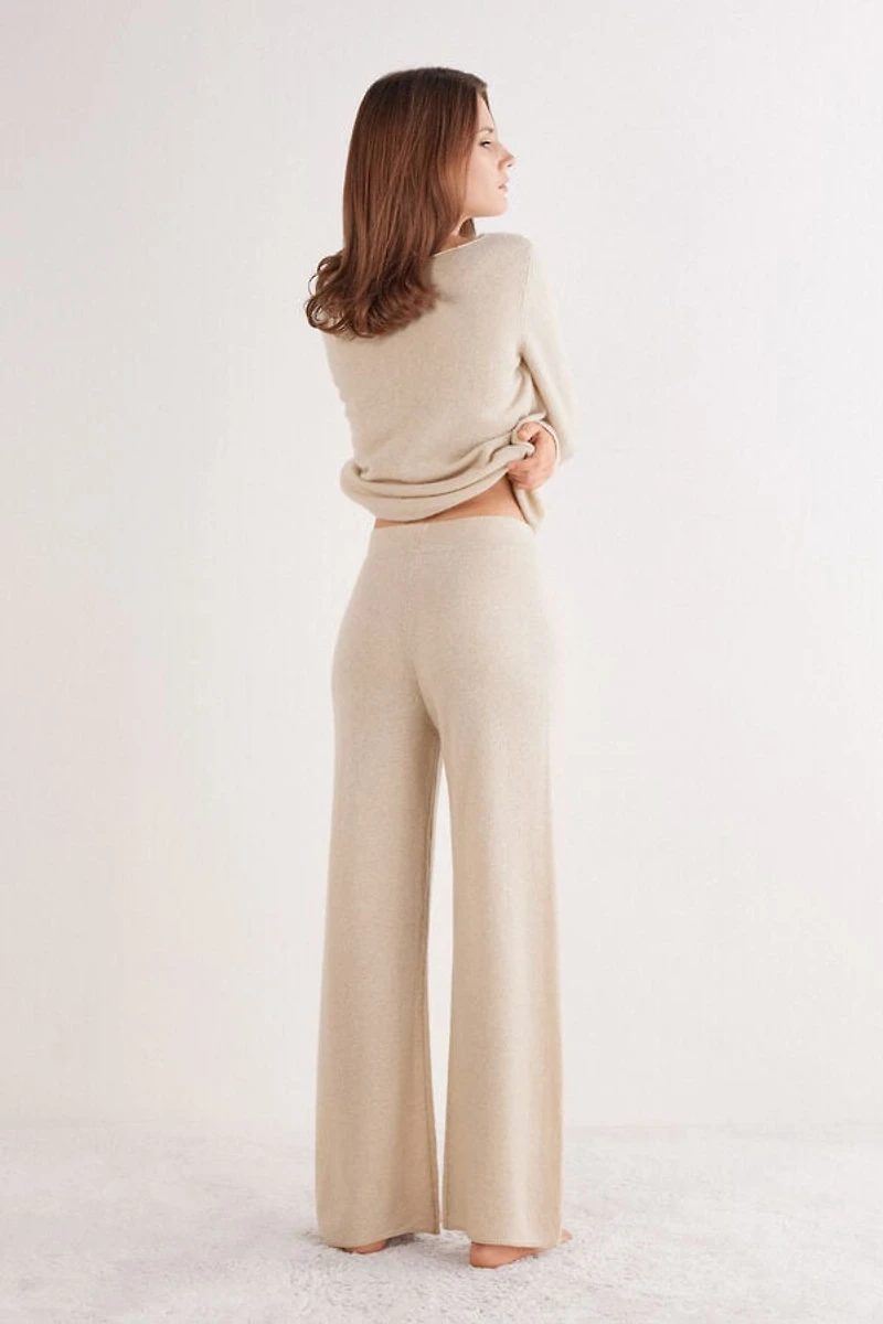 Full Length Palazzo Pants 100% Cashmere