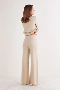 Full Length Palazzo Pants 100% Cashmere