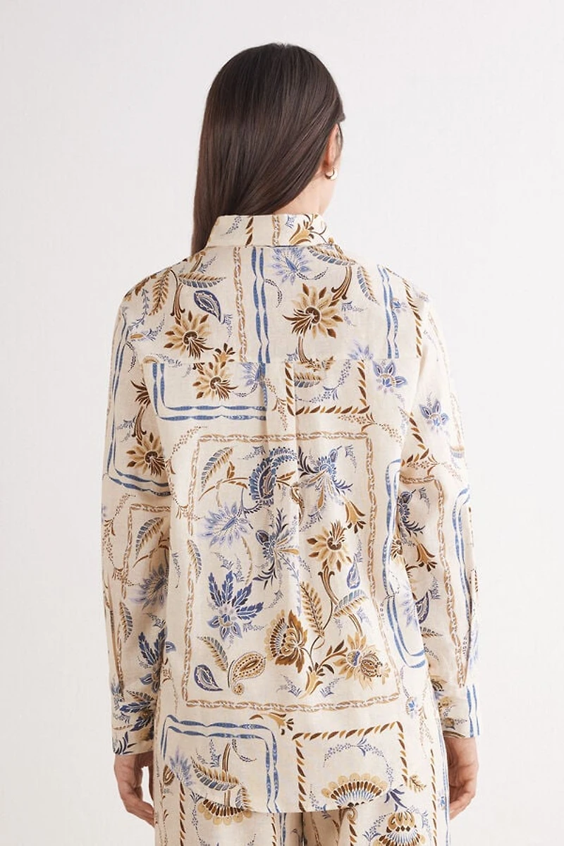 Italian Rivera Linen and Cotton Shirt