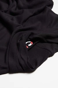 Long-sleeve High-Neck Modal-Cashmere Top