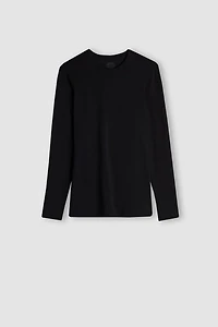 Stretch Superior Cotton Long Sleeve Top