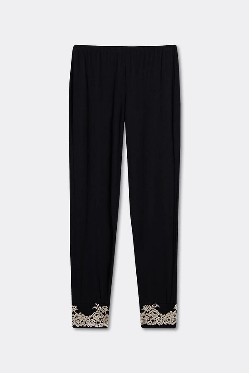 Pretty Flowers Full Length Cuffed Modal Pants