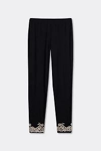 Pretty Flowers Full Length Cuffed Modal Pants