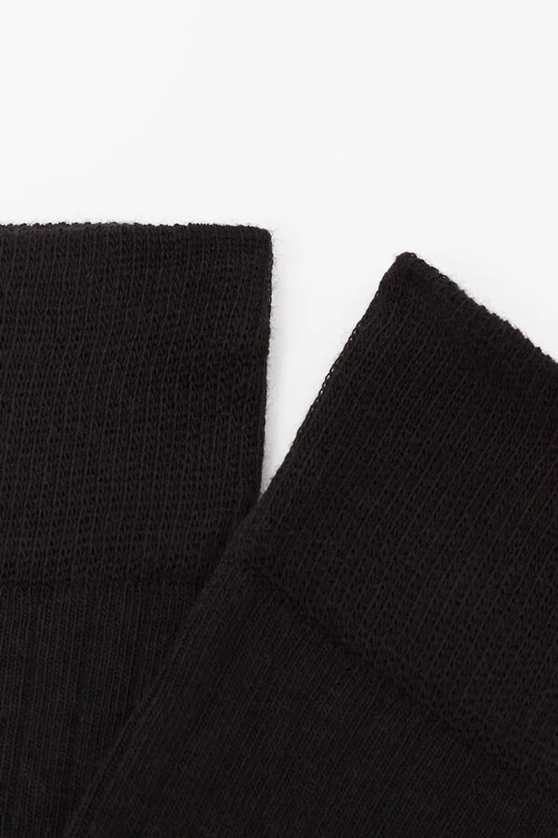 Ribbed Soft Cotton Short Socks