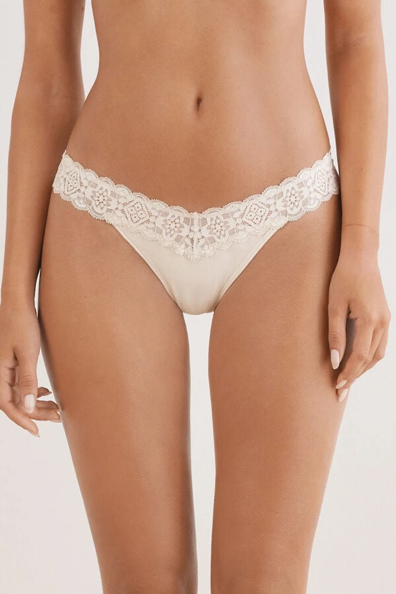 Lace and Cotton ‘80s Style Brazilian