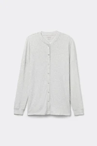 Chic Comfort Long Sleeve Modal Button-Up Top