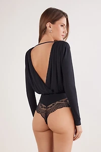 the Star of Show Long Sleeve Modal Bodysuit