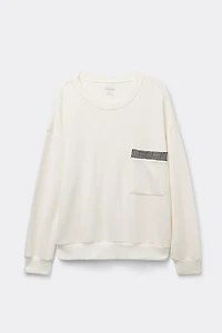 Royal Elegance Long Sleeve Ribbed Top