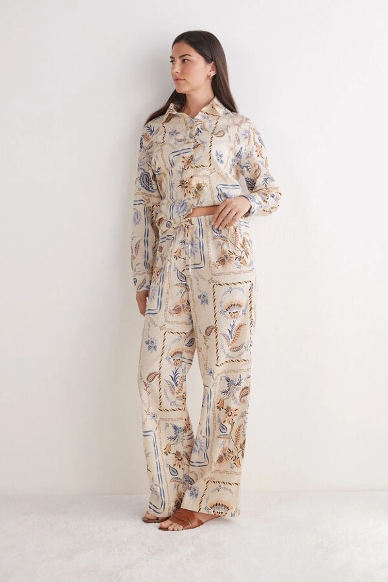 Italian Riviera Linen and Cotton Pants
