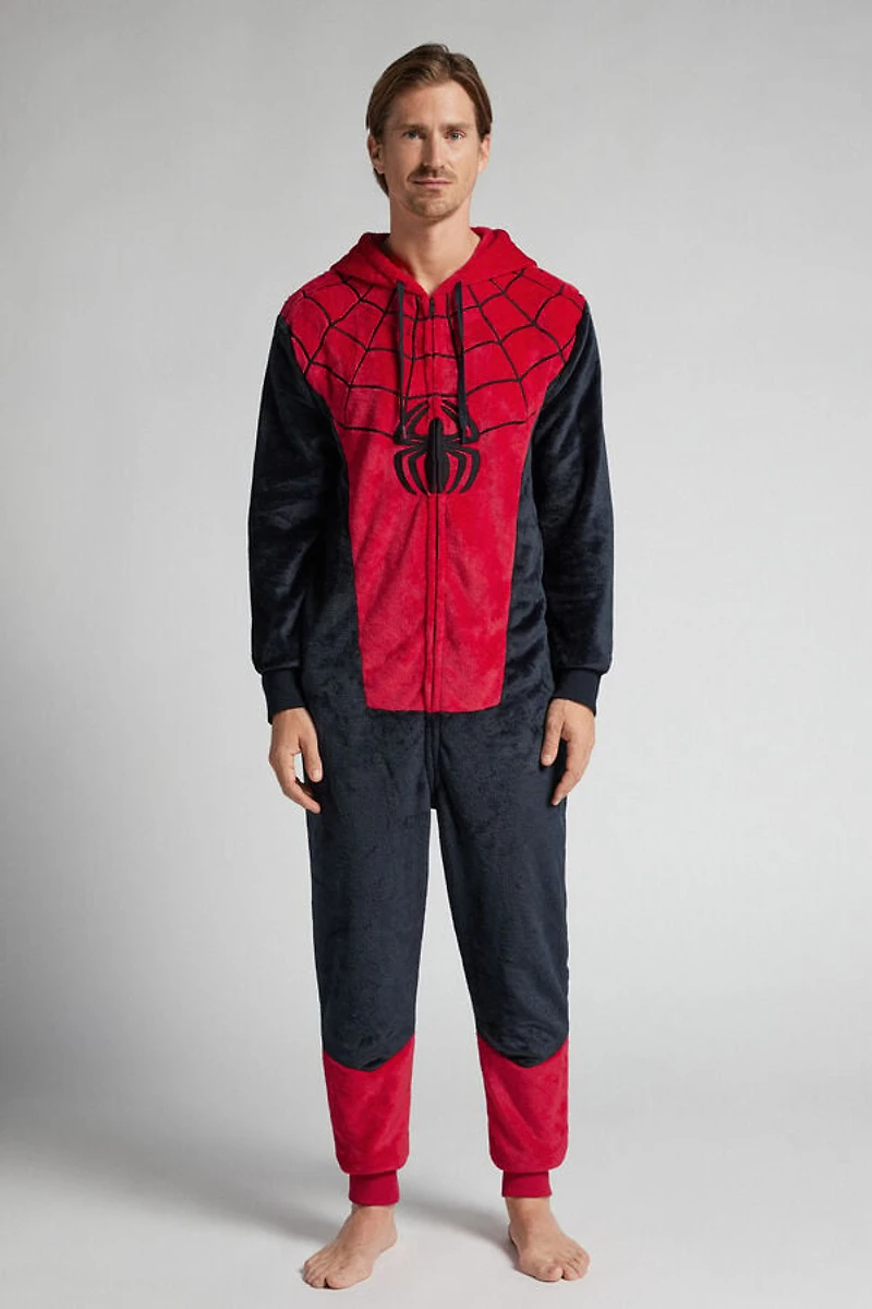 Marvel Spider-Man Fleece One Piece Pajamas