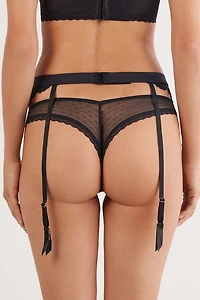 All About Flowers Garter Belt
