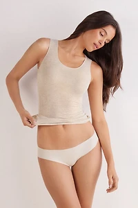Modal Cashmere Ultralight Wide-Shoulder Top
