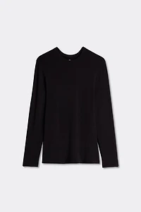 Long-Sleeve Modal-Cashmere Top