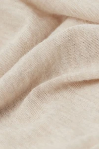 Modal Cashmere Ultralight Wide-Shoulder Top