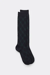 Patterned Soft Cotton Knee Socks