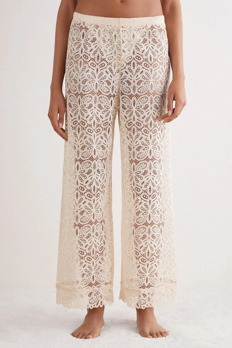 Italian Riviera Full Length Lace Pants