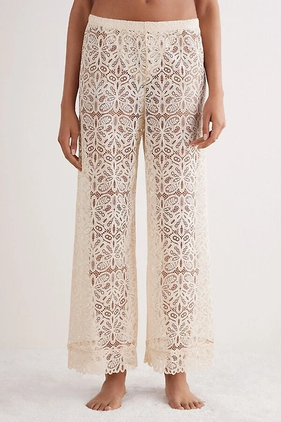 Italian Riviera Full Length Lace Pants