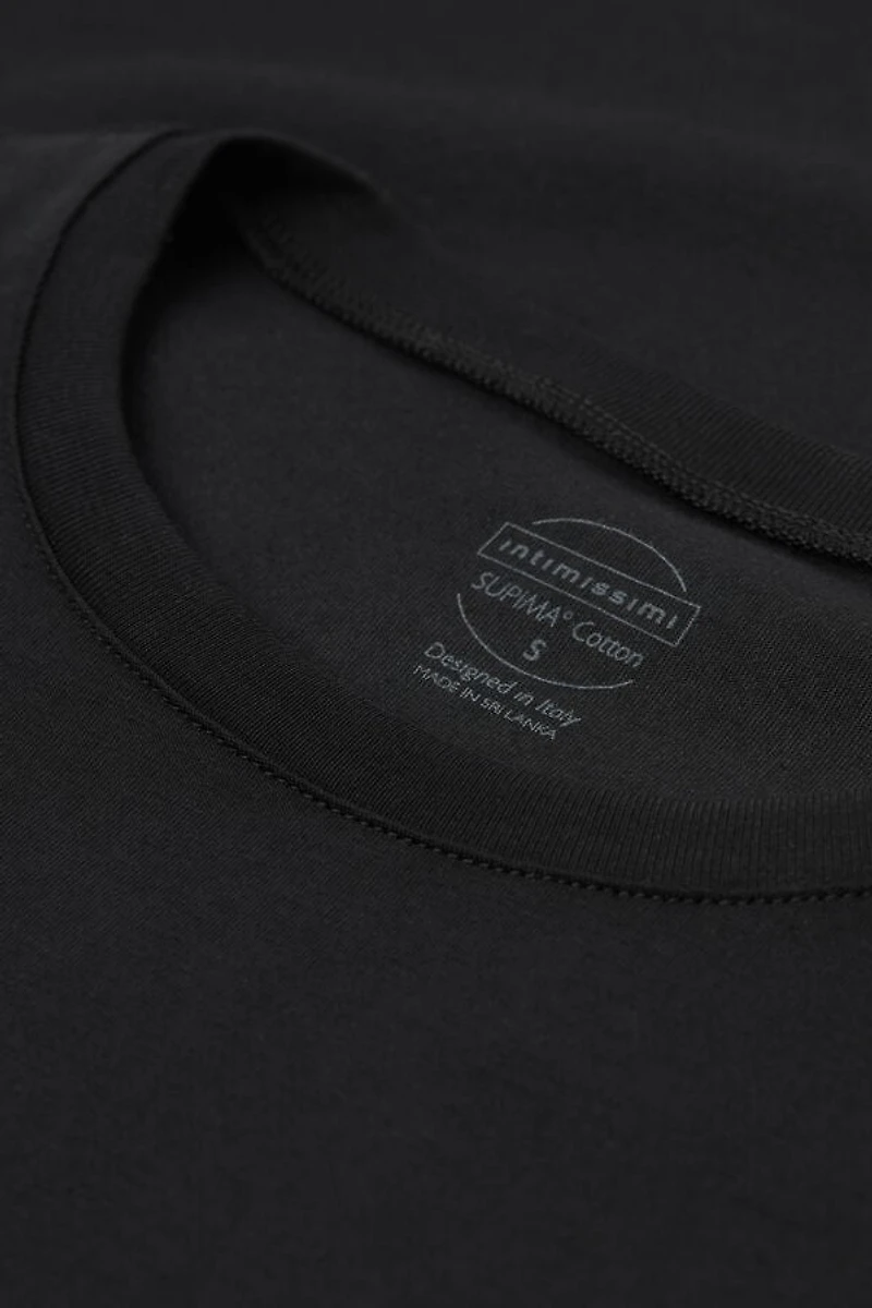 Stretch Superior Cotton Short Sleeve Top