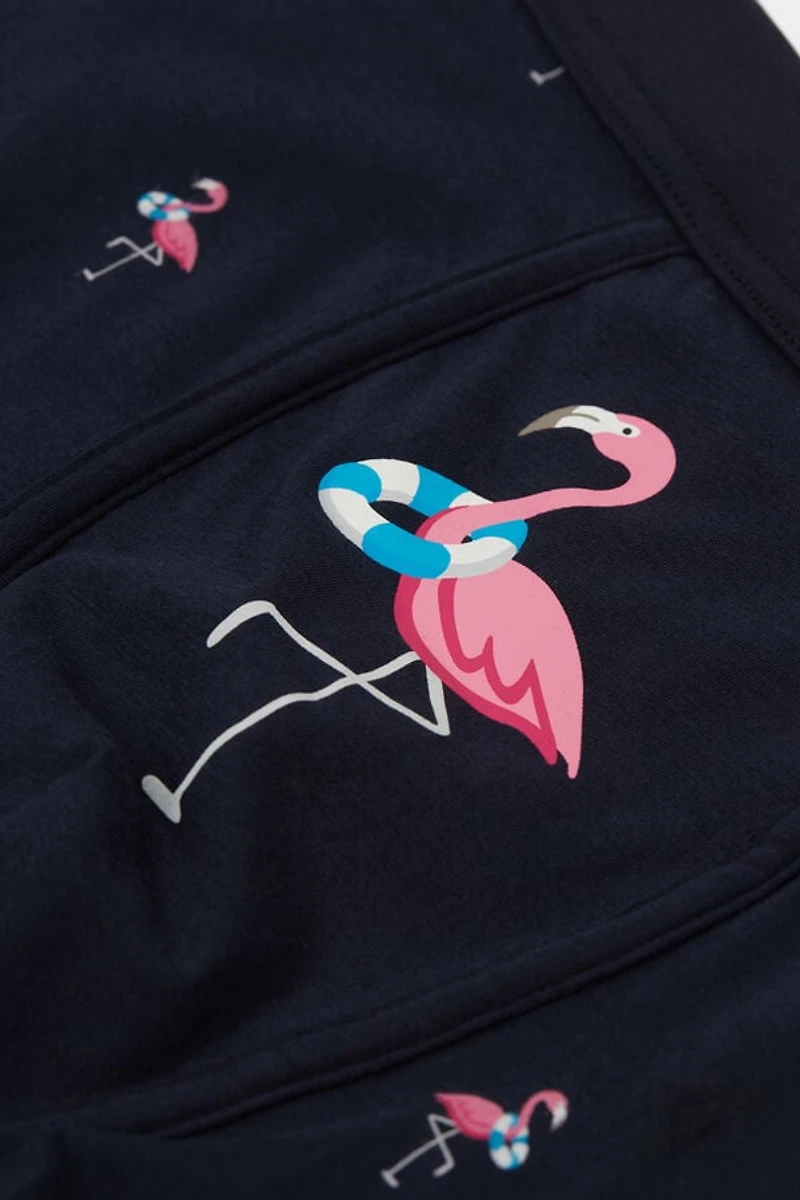 Flamingo Print Natural Fresh Cotton Boxers