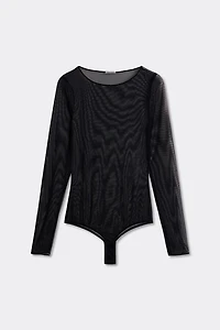 Long Sleeve Bodysuit Tulle