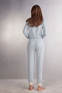 Cold Winter Night Cuffed Pants Modal with Wool