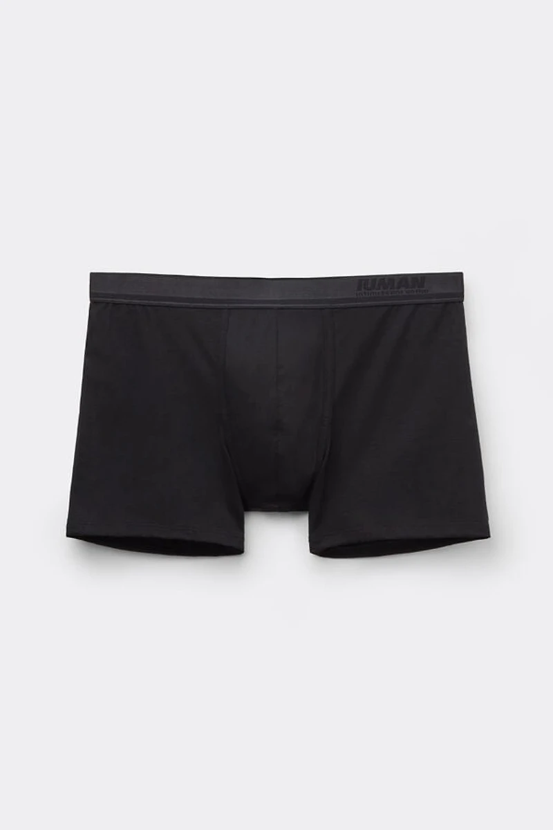 Premium Mercerized Cotton Logo Boxers