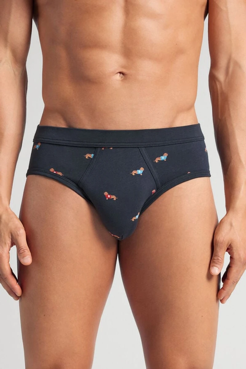 Puppy Print Superior Cotton Briefs