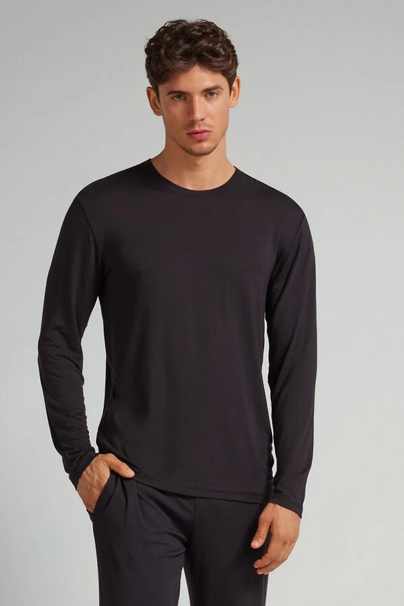 Soft Silk Long Sleeve Top