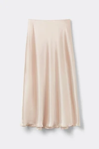 Silk Midi Skirt