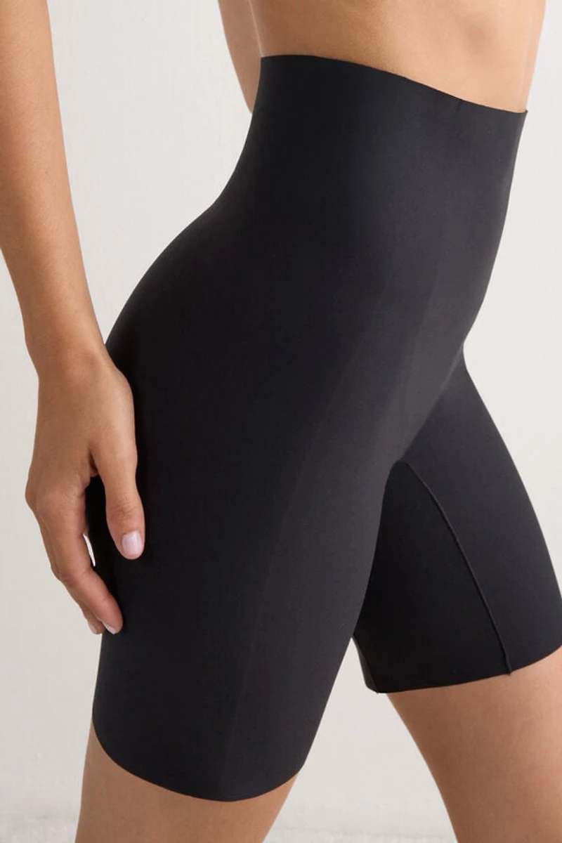 Raw-Cut Microfiber Shorts