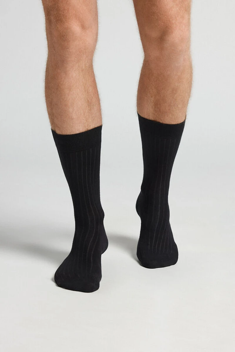 Ribbed Soft Cotton Short Socks