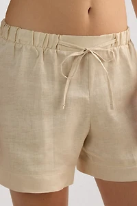 The Pure Linen Shorts Fabric