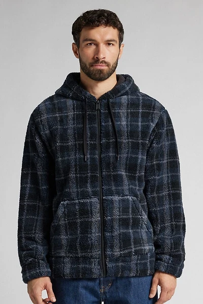 Polar Fleece Zip Hoodie Sweatshirt