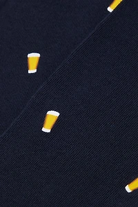 Knee Socks Patterned Cotton