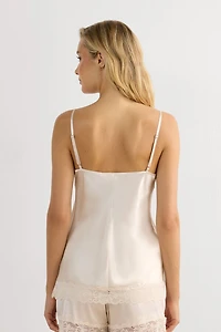 Lace and Silk Top