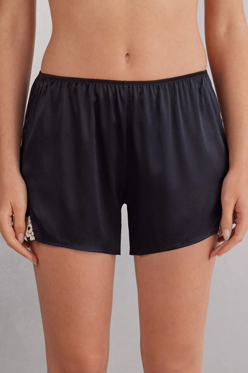 Pretty Flowers Silk Shorts