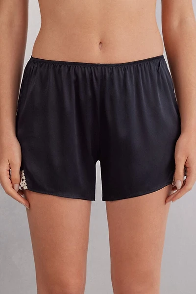 Pretty Flowers Silk Shorts
