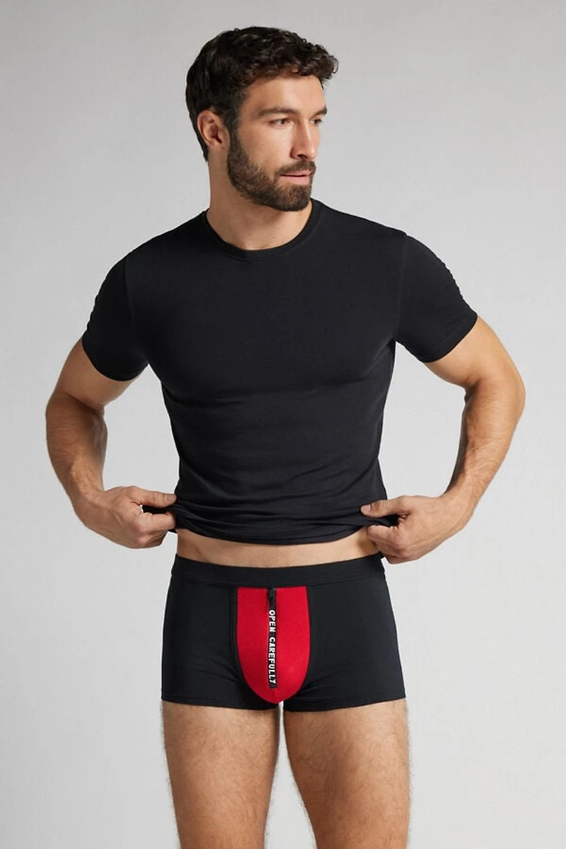 Open Carefully Print Superior Cotton Boxers