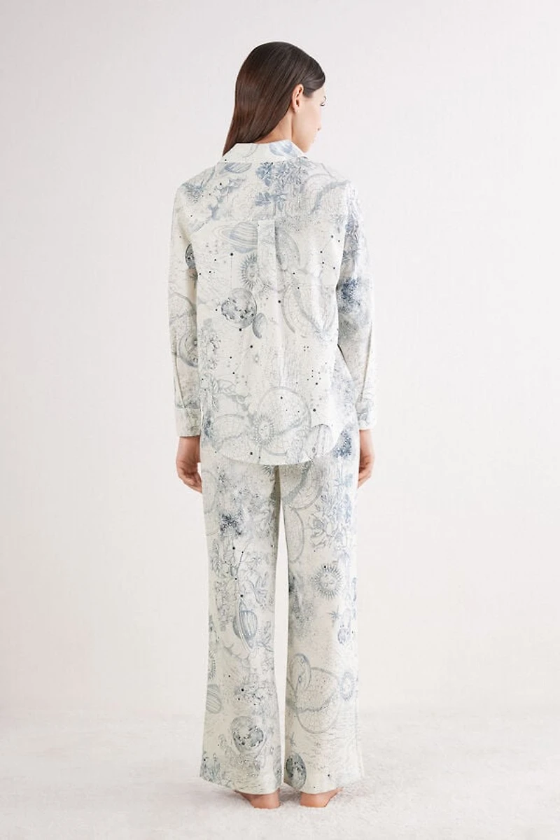 Luxury Dreams Full Length Linen and Cotton Pajamas