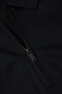 Short Sleeve Zip Polo Shirt Premium Mercerized Cotton
