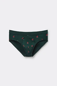 Scooter Print Natural Fresh Cotton Briefs