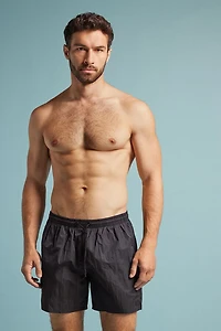 Solid Color Swim Trunks