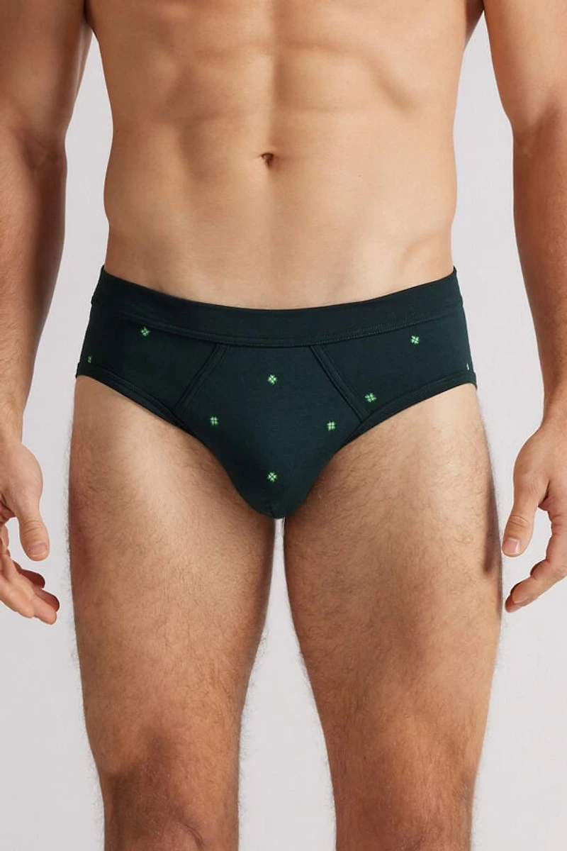 Clover Print Superior Cotton Briefs