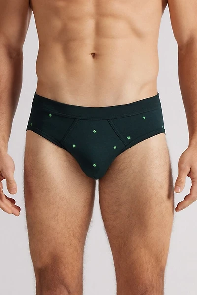 Clover Print Superior Cotton Briefs