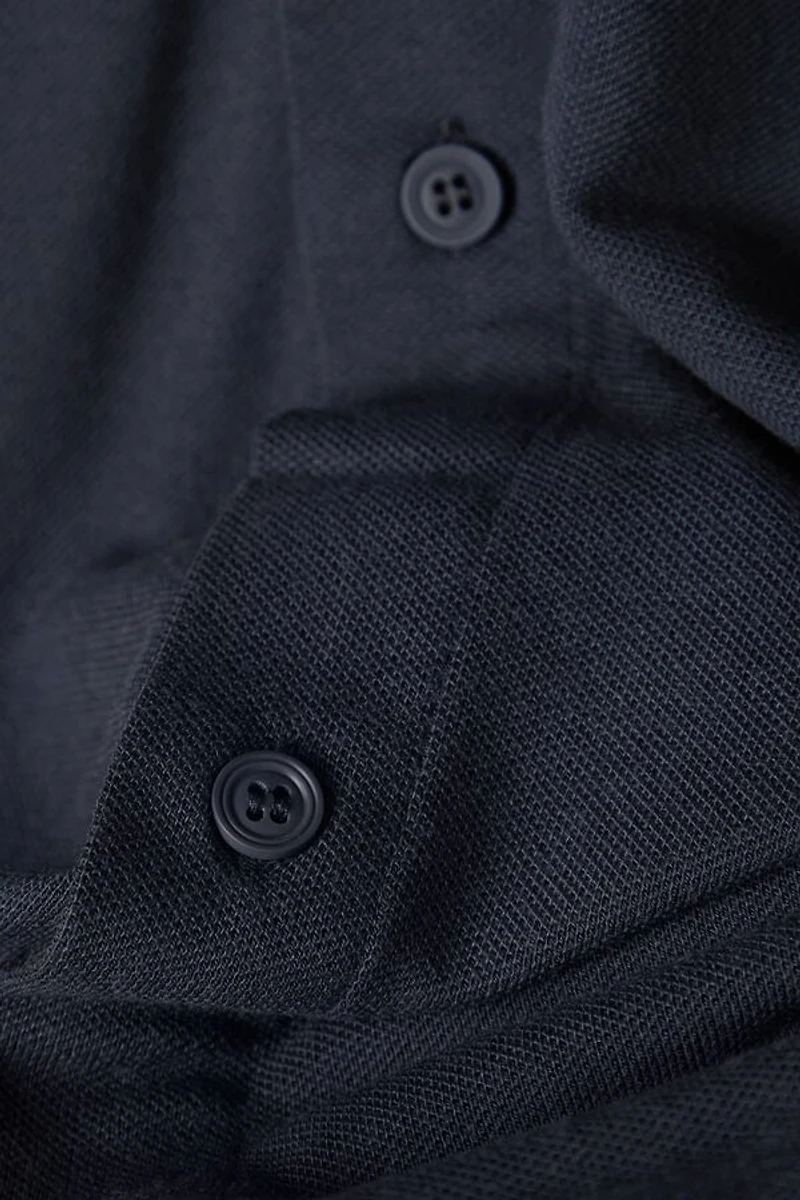 Modal and Silk Piqué Shirt