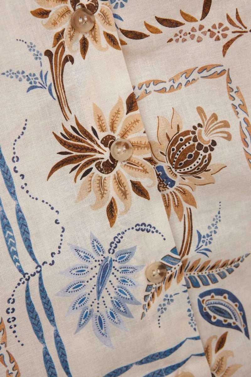 Italian Rivera Linen and Cotton Shirt