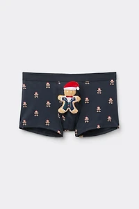 Gingerbread Print Superior Cotton Boxers