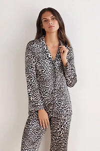 A Moment of Glamour Long Sleeve Silk Top